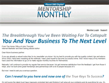 Tablet Screenshot of mentorshipmonthly.com